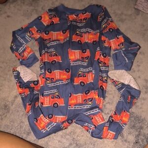 Carter's | Blue and Red Fire Truck Footie